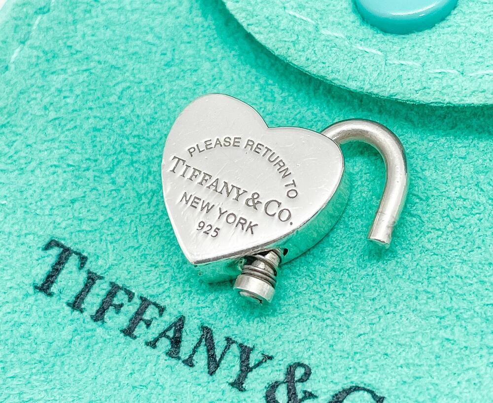 Tiffany & Co. Return to Tiffany Heart Padlock Charm Sterling Silver Lock